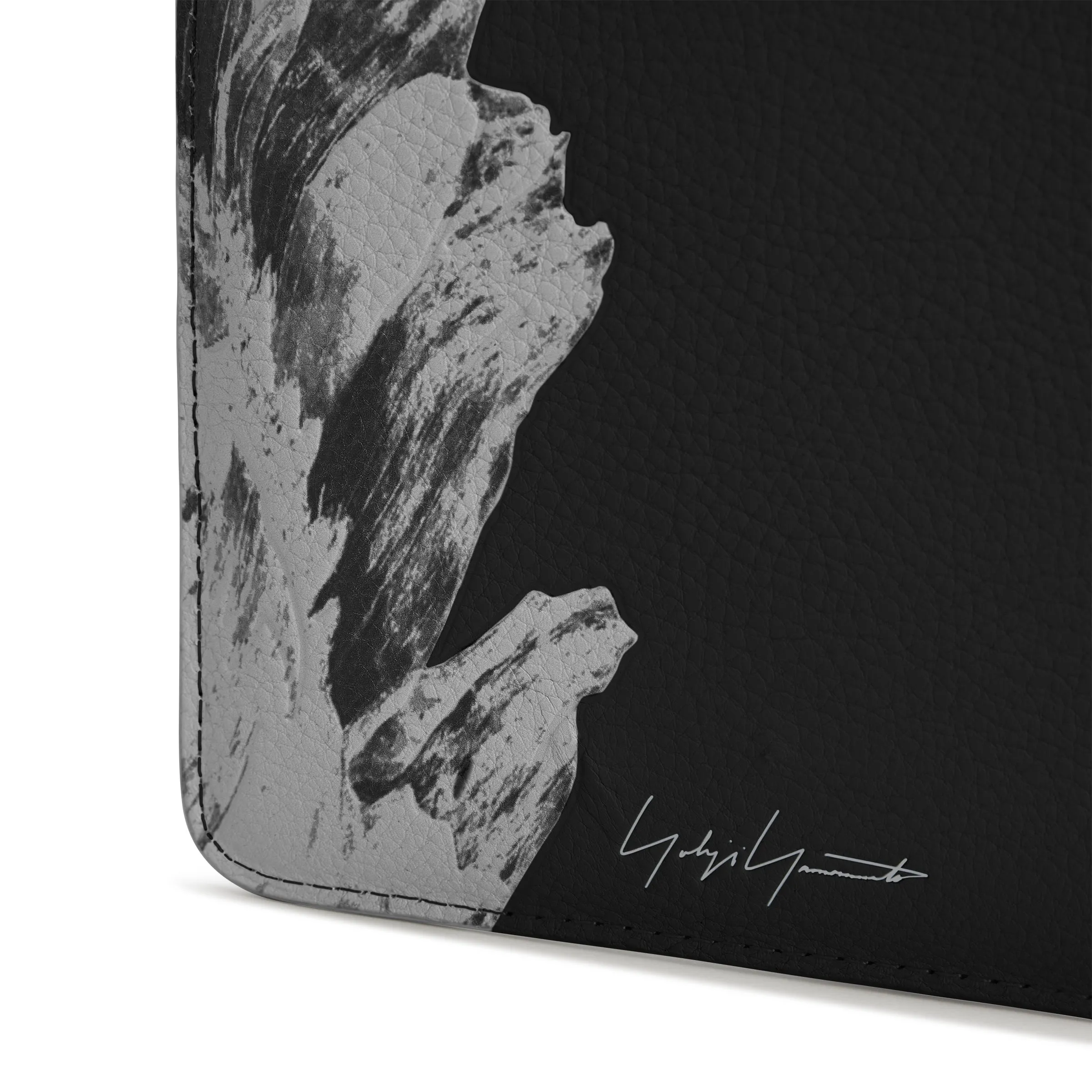 Adidas Y-3 Elegant Black Crossbody Bag with Floral Design