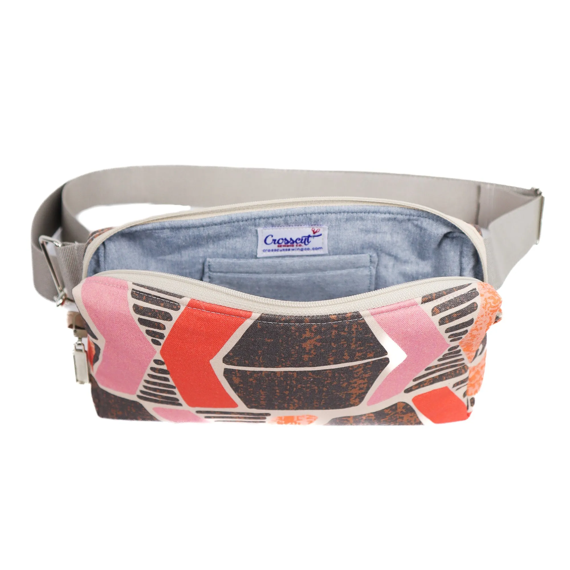 Belt Bag Sewing Kit - Supplies, Printed Pattern and Video Tutorial - Yucatan