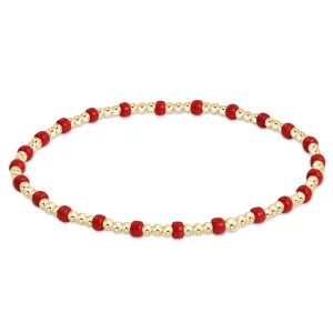 Gameday Hope Gold Sincerity Bracelet - Bright Red