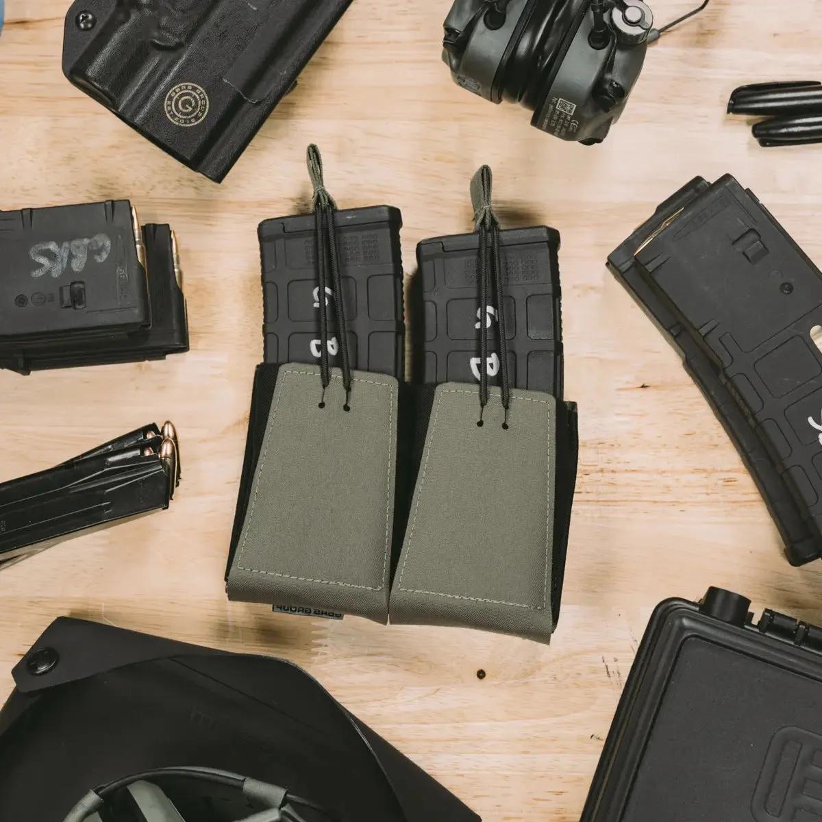 GBRS Group Double Rifle Magazine Pouch - Bungee Retention