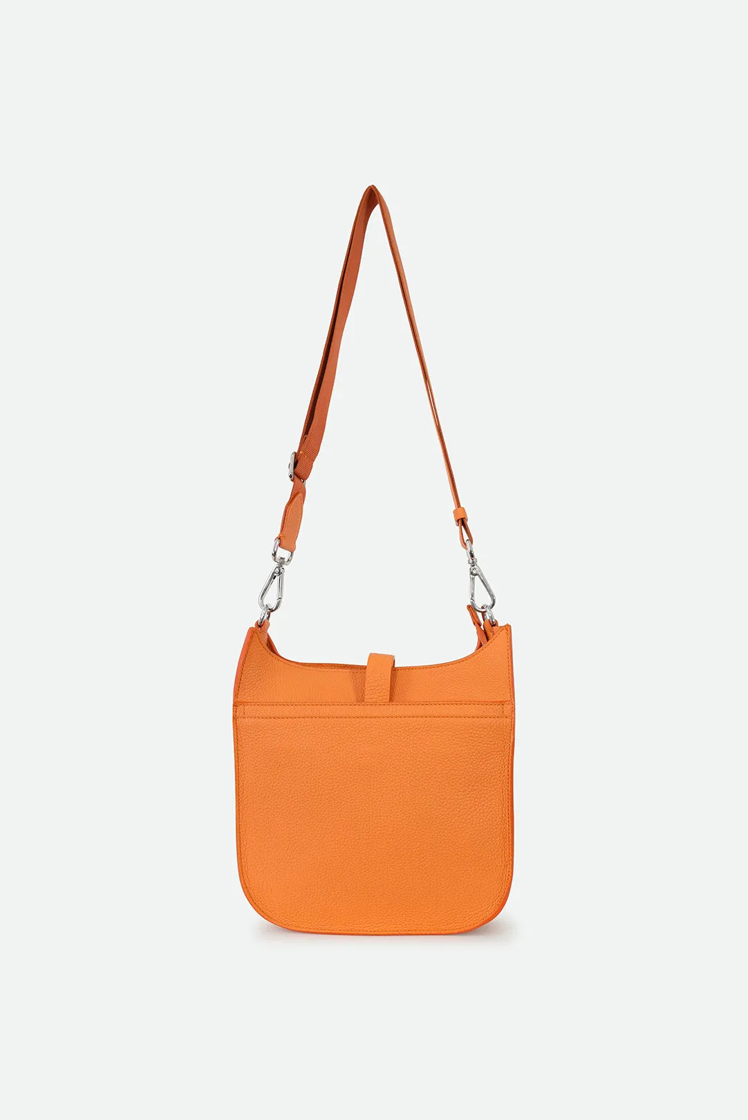 GIA ITALIAN LEATHER CROSSBODY BAG IN ORANGE