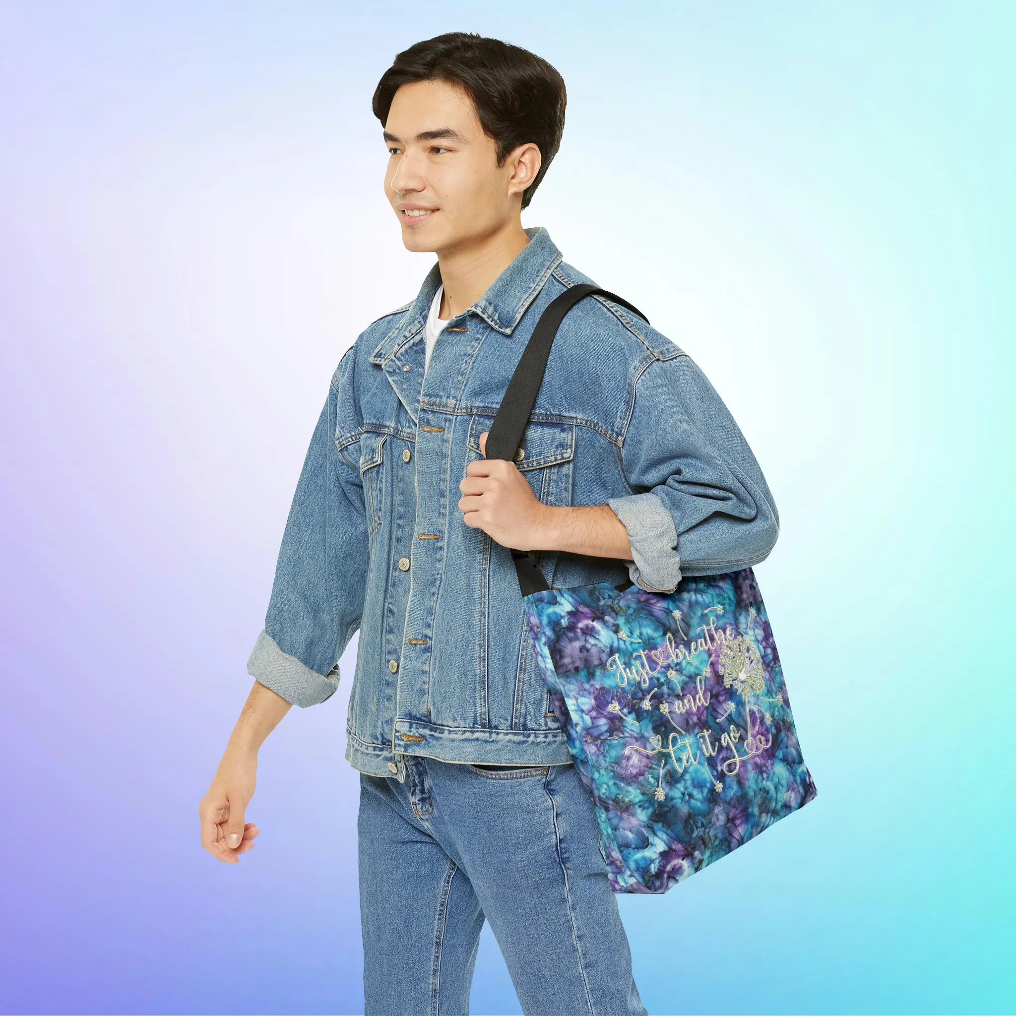 Just Breathe Adjustable Tote Bag