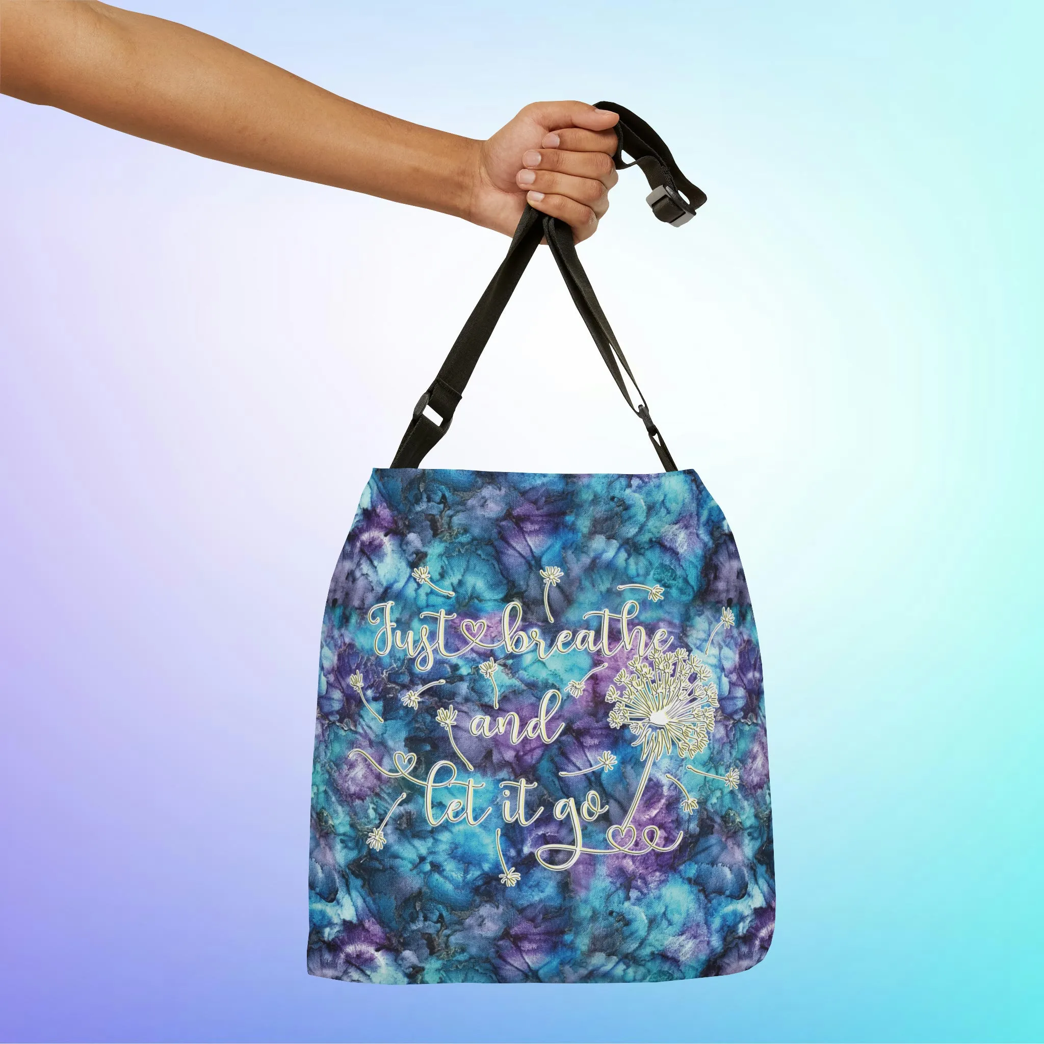 Just Breathe Adjustable Tote Bag