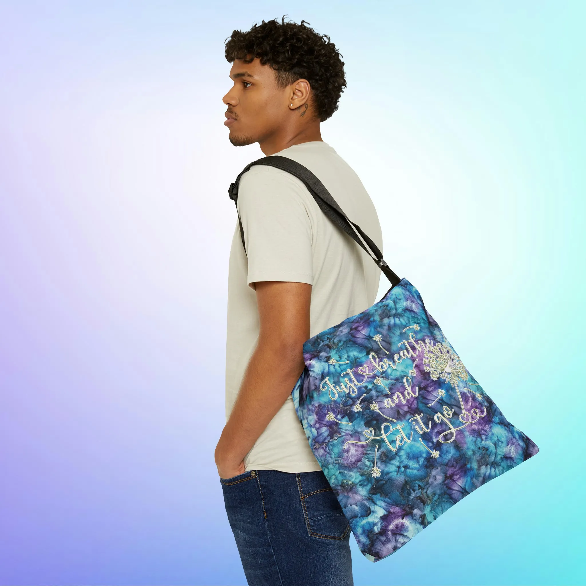 Just Breathe Adjustable Tote Bag