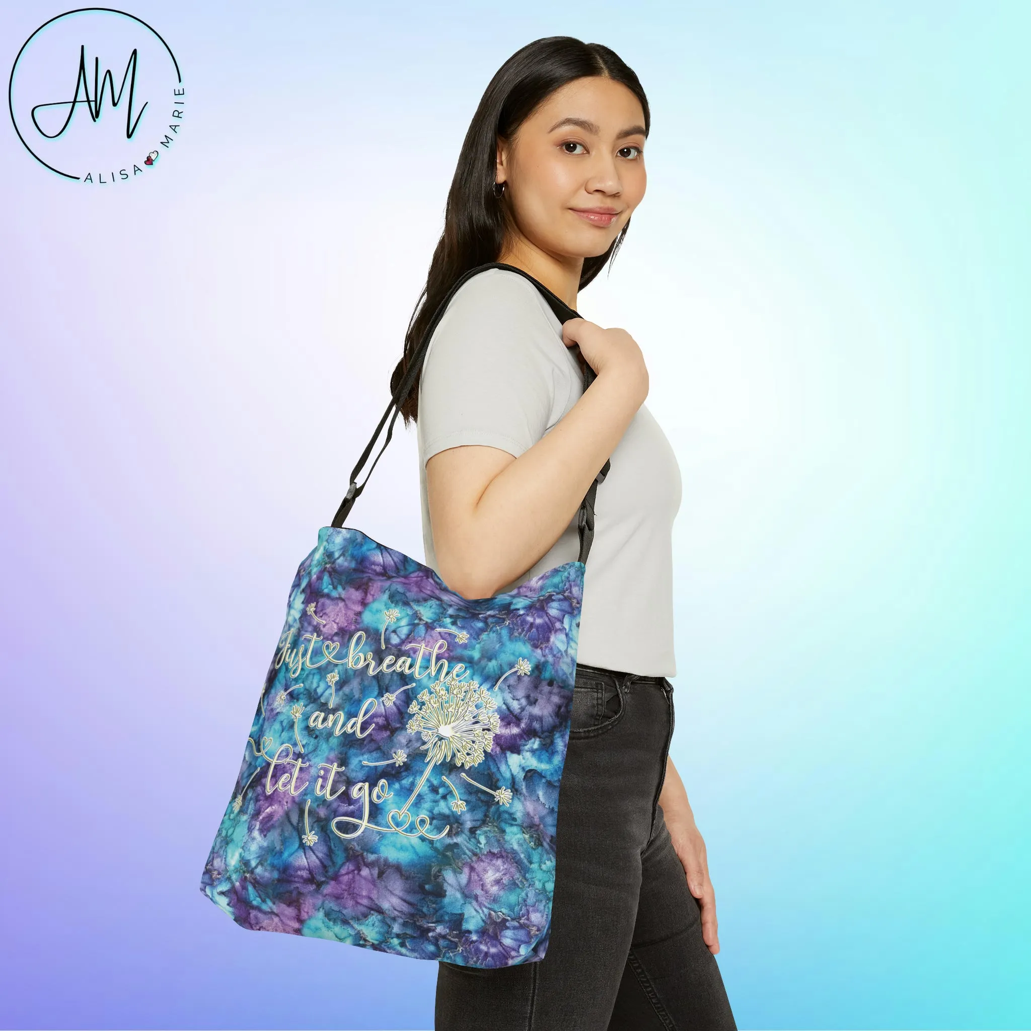 Just Breathe Adjustable Tote Bag