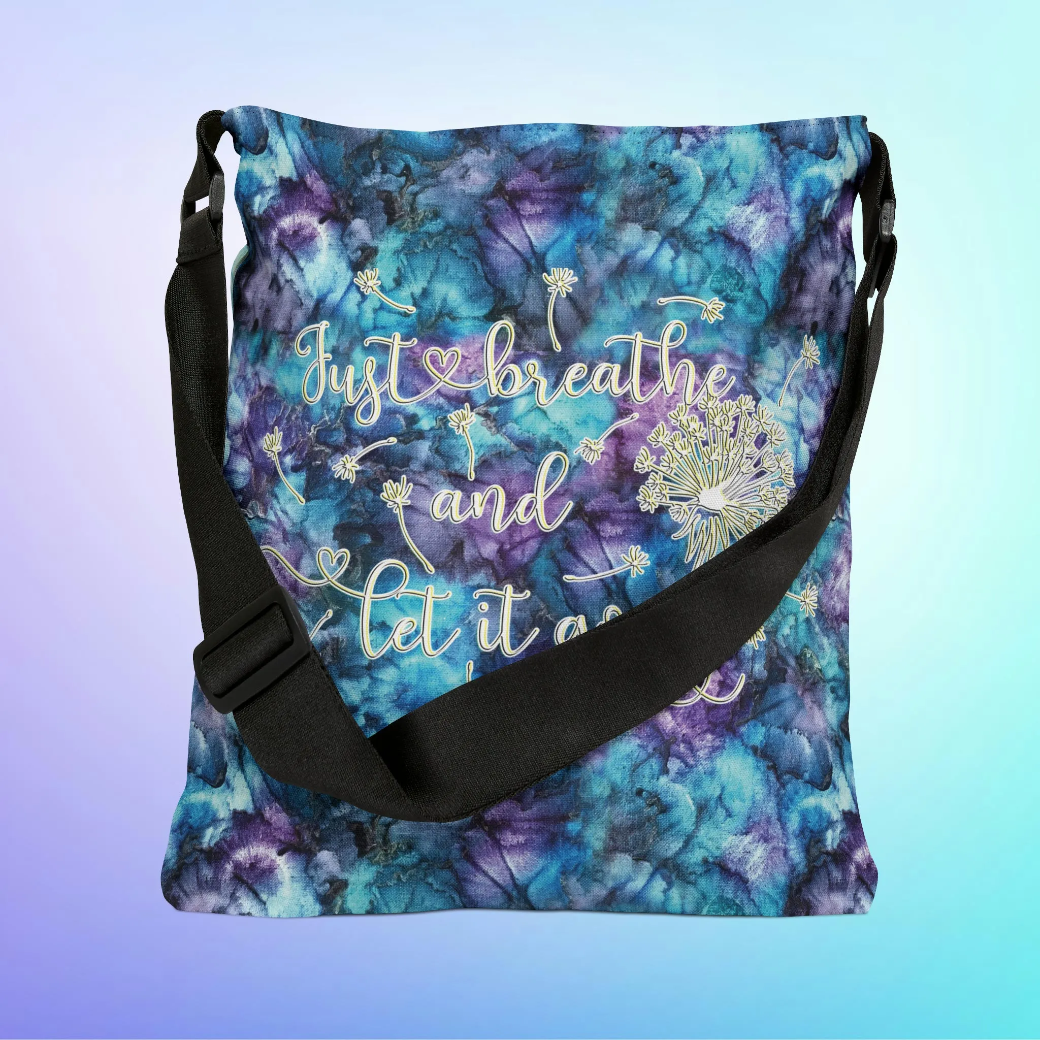 Just Breathe Adjustable Tote Bag