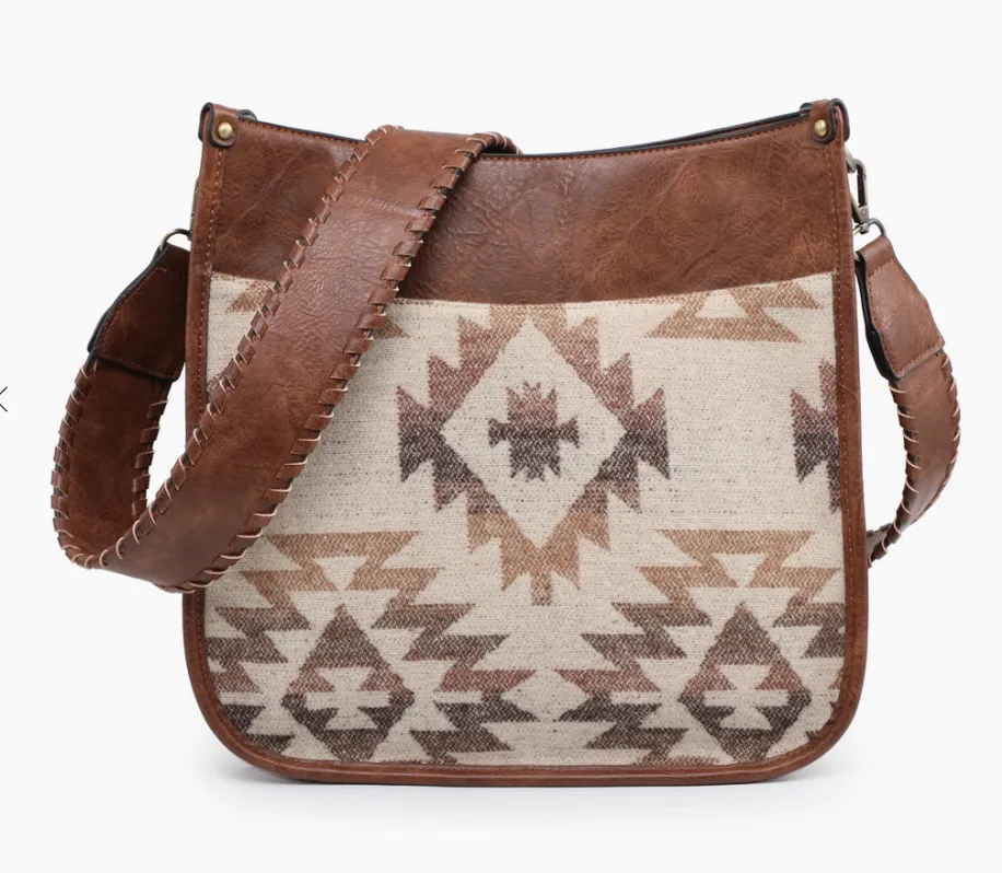 #M1977AZT(NRS) Chloe Aztec Crossbody with Guitar Strap