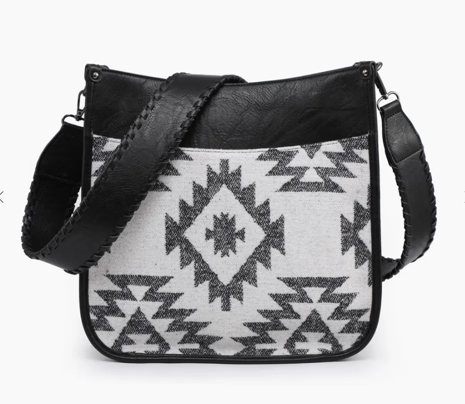 #M1977AZT(NRS) Chloe Aztec Crossbody with Guitar Strap