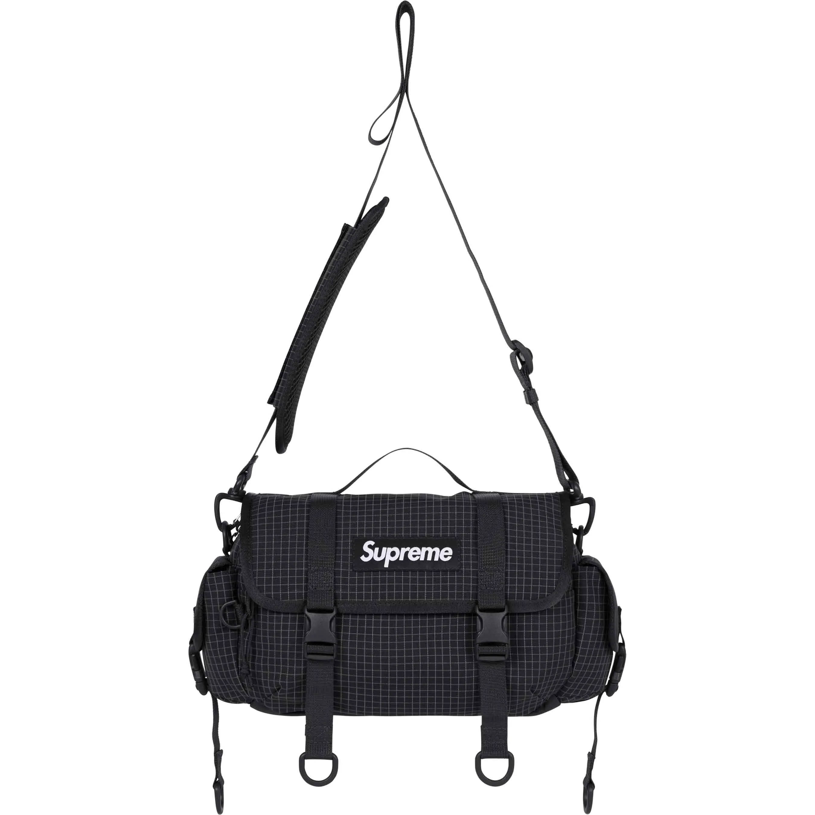 Supreme Reflective Mini Duffle Bag Black