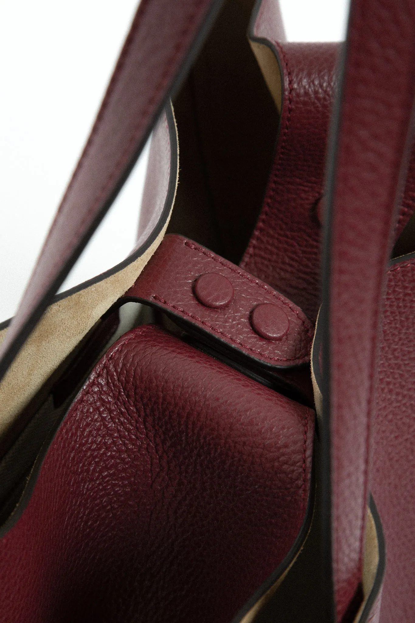 TOTONA HANDBAG IN ITALIAN LEATHER WINE