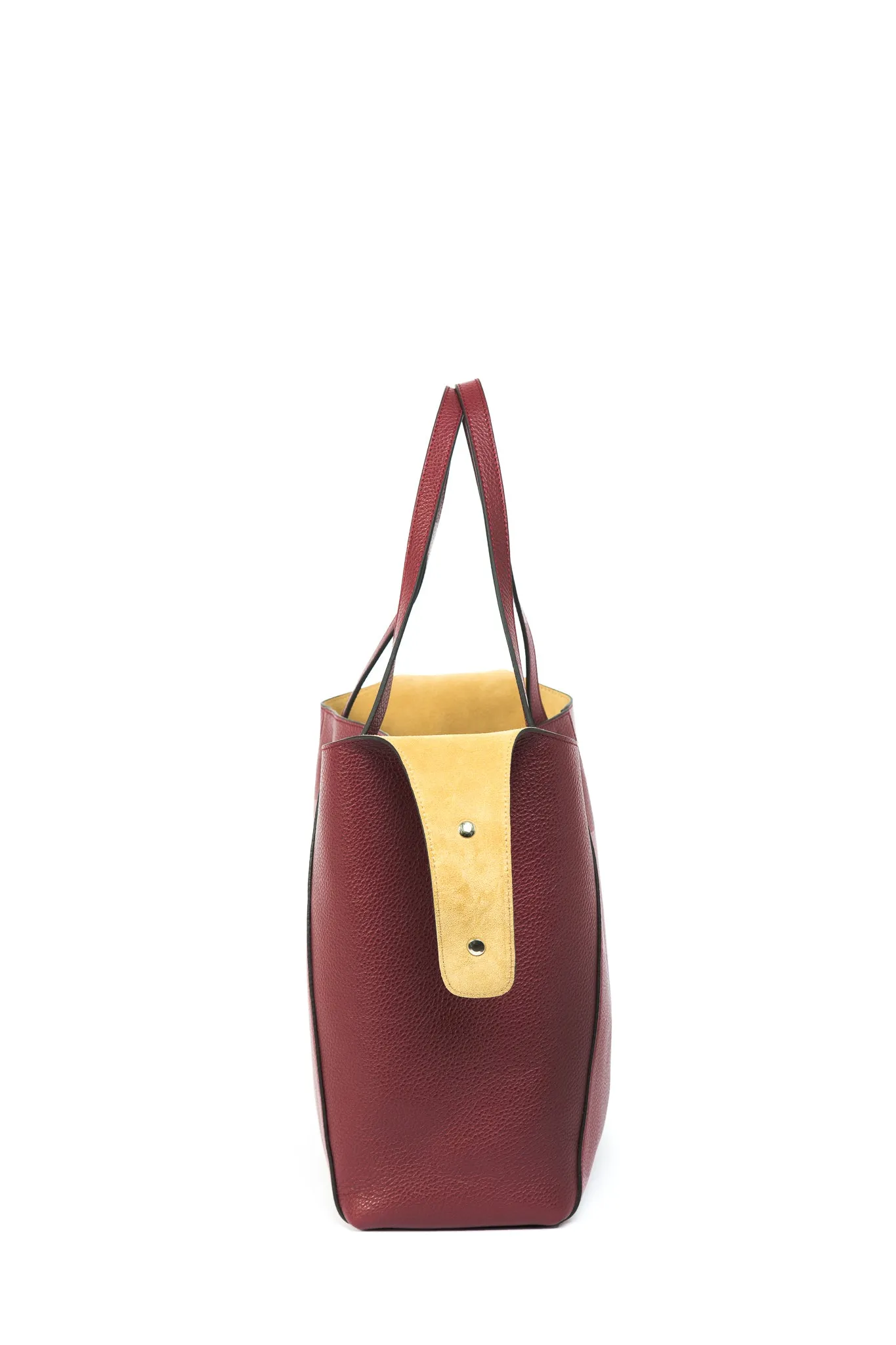 TOTONA HANDBAG IN ITALIAN LEATHER WINE